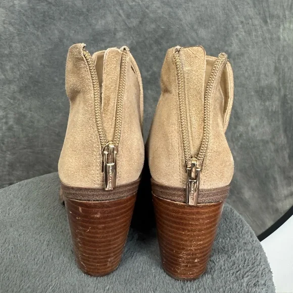 Vince Camuto Tan Suede Western Ankle Boots | Block Heel | Size 9.5 - Picture 8 of 11